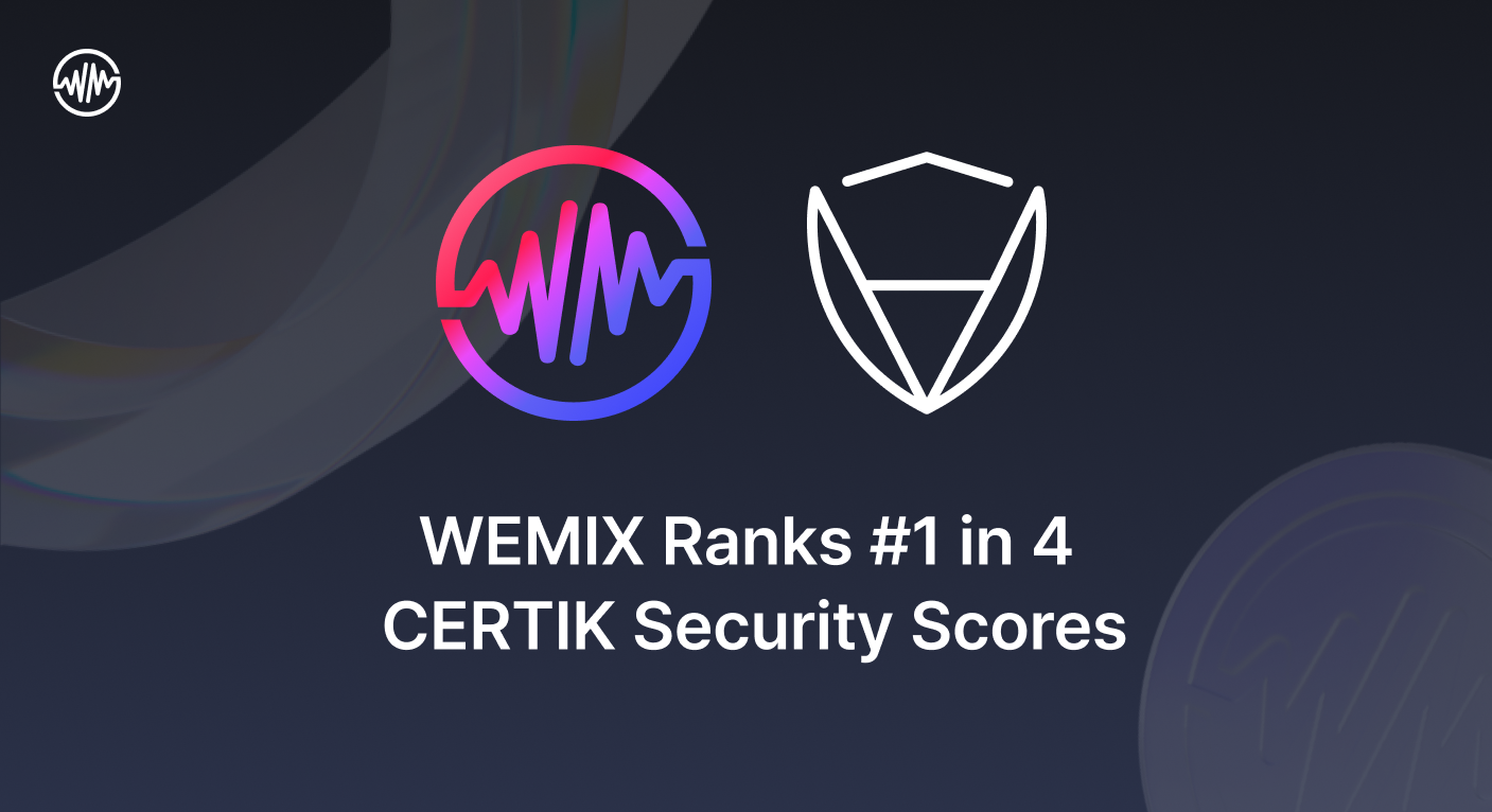 WEMIX Dominates #1 Spot in Gaming, GameFi, Play-to-Earn, and Web3 Categories on CertiK’s Cryptocurrency Leaderboard